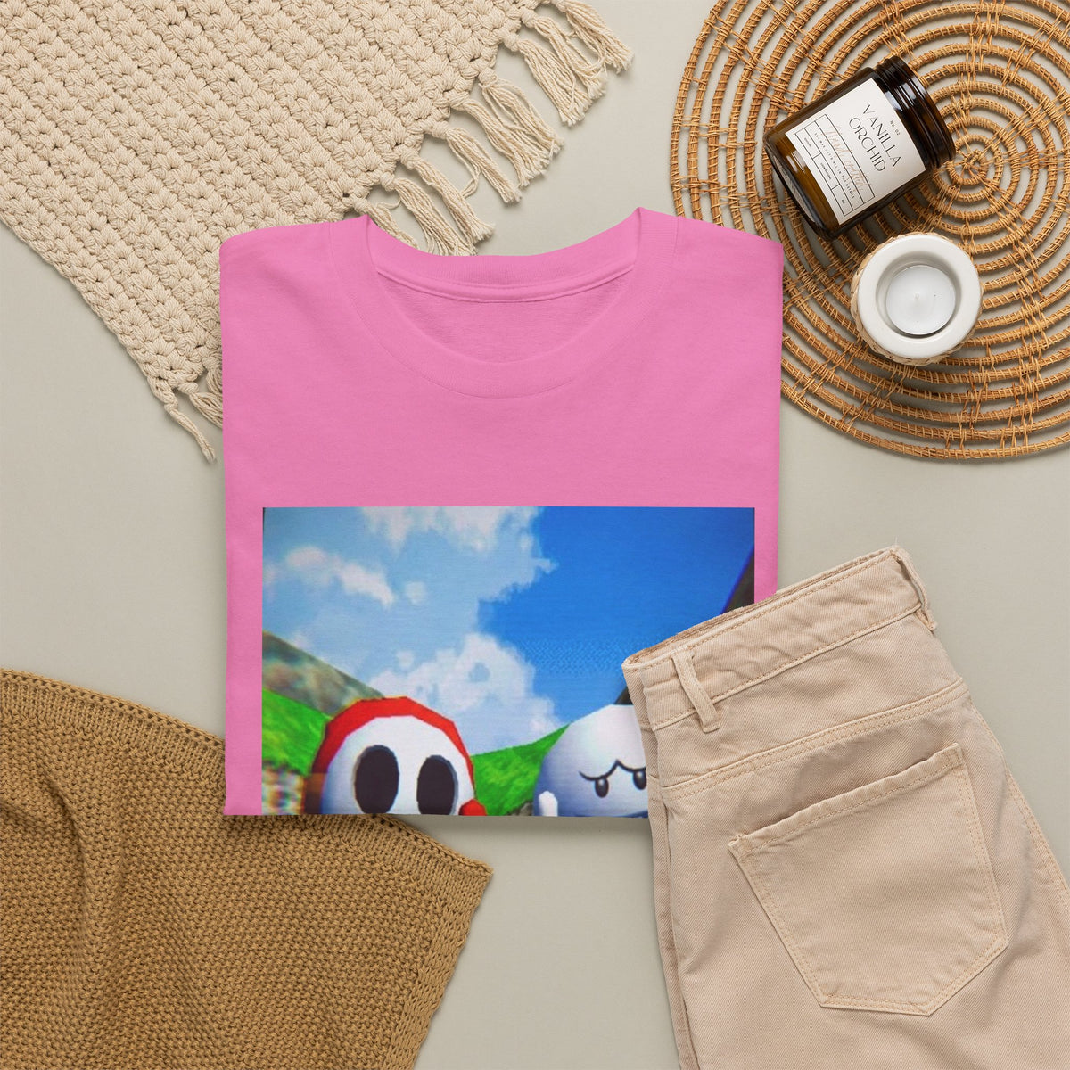 Shy Guy And Boo Flipping Off Tee