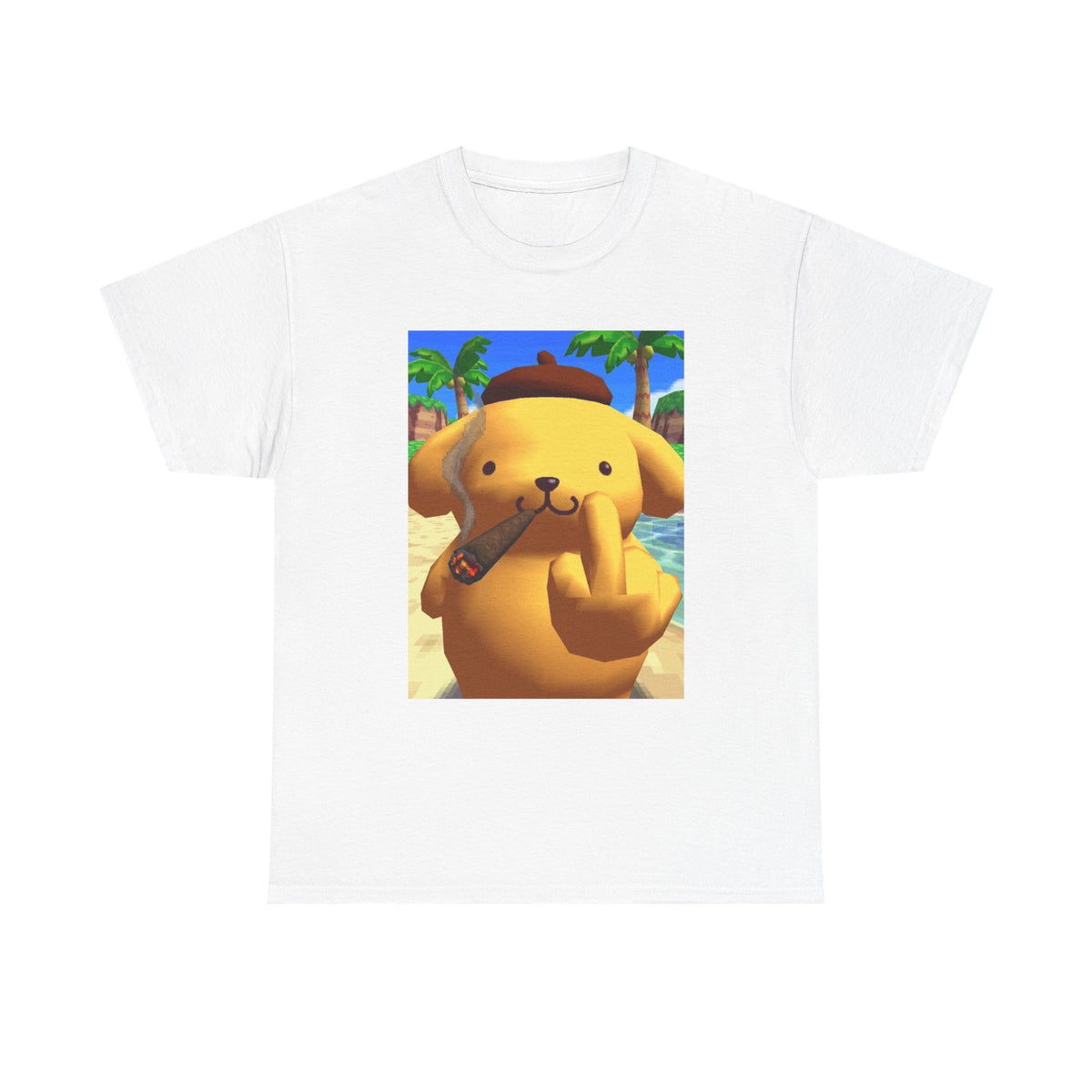 Pompompurin Smoking Blunt & Flipping Off