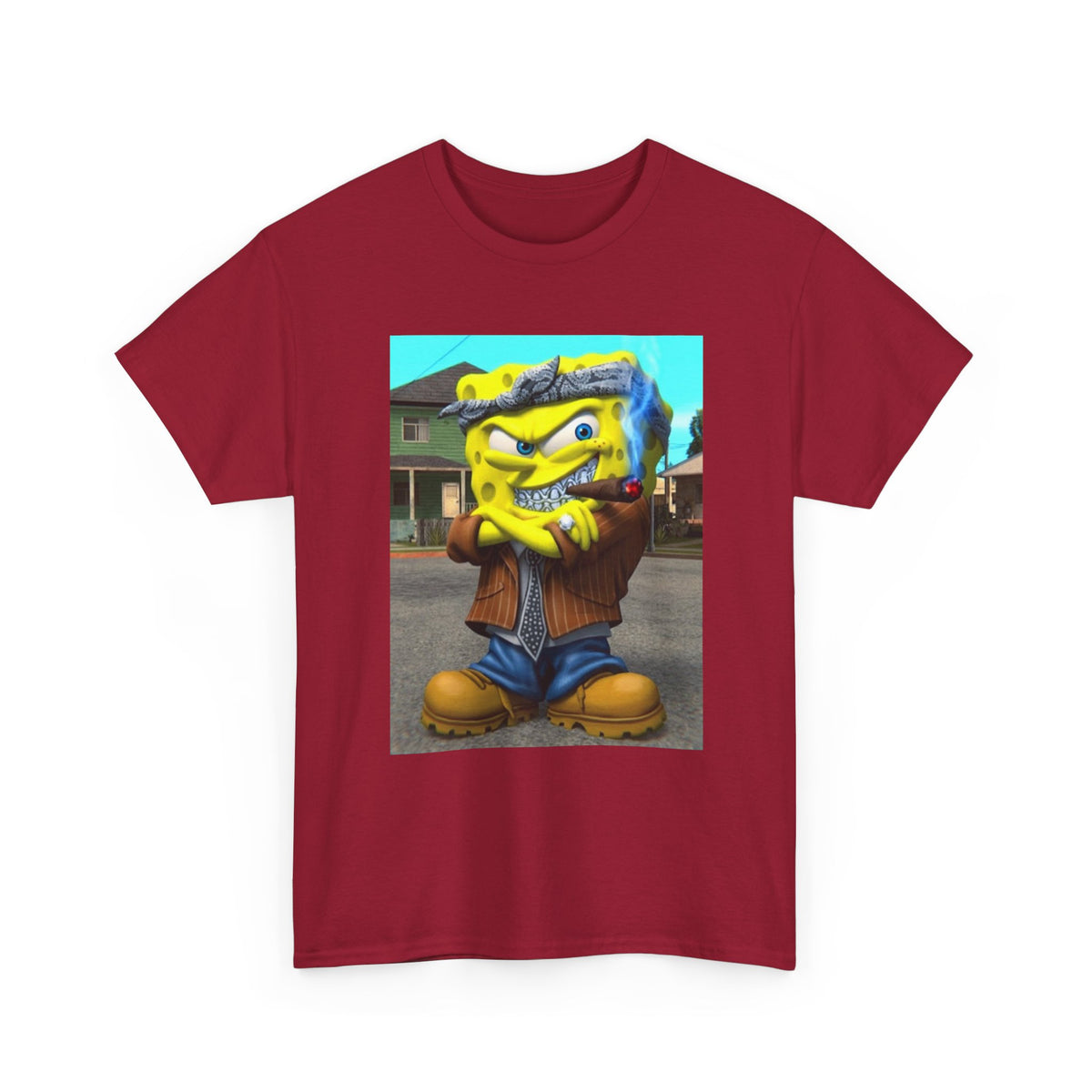 G'd Up SpongeBob Smoking Cigar Tee