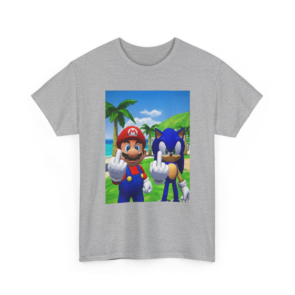 Mario And Sonic Flipping The Bird