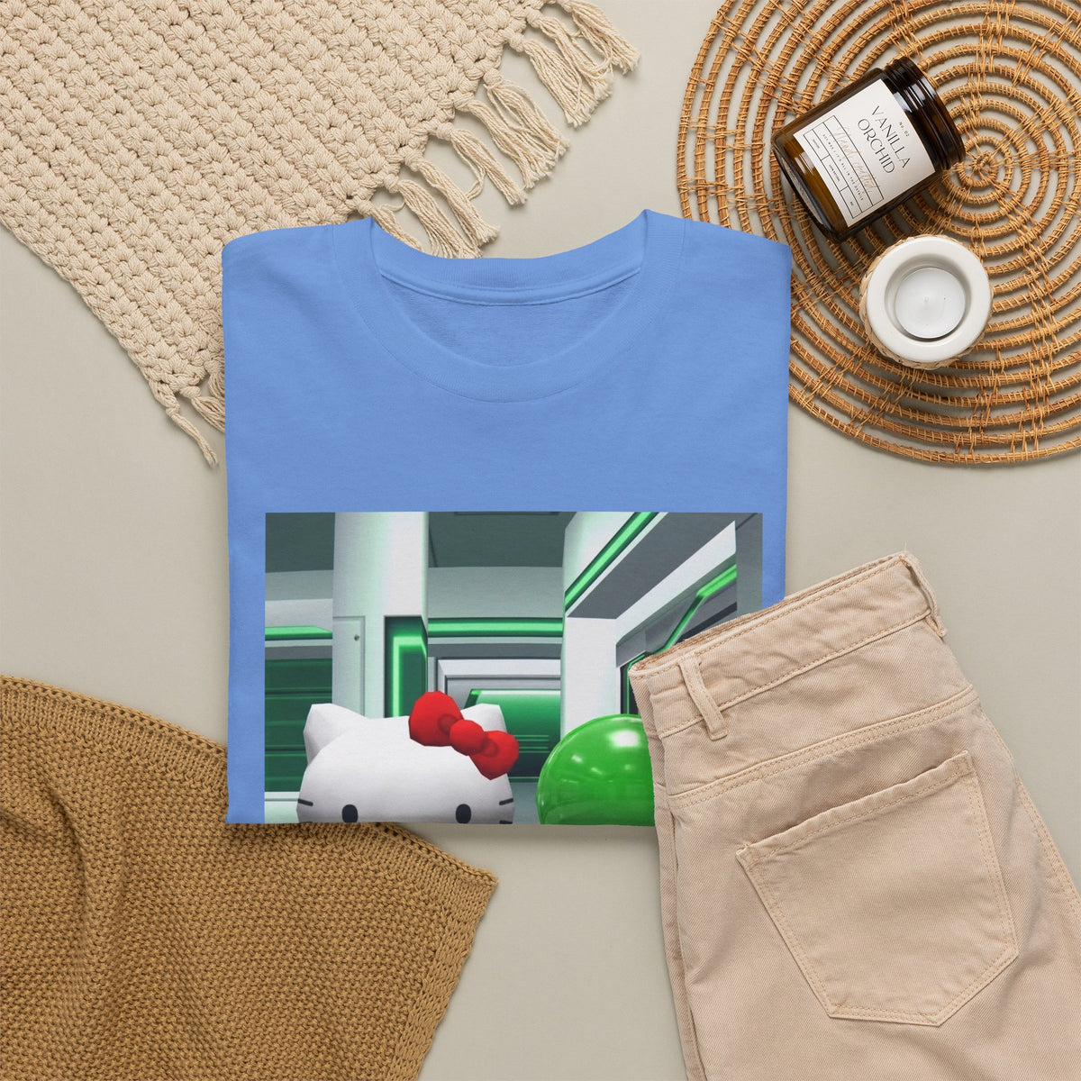 Kitty And Slime Flipping The Bird Tee