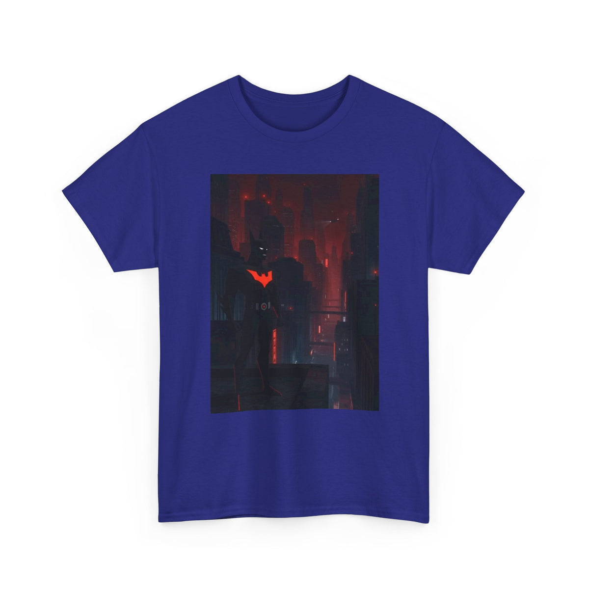 Cyberpunk Bat Hero In Neon City Tee