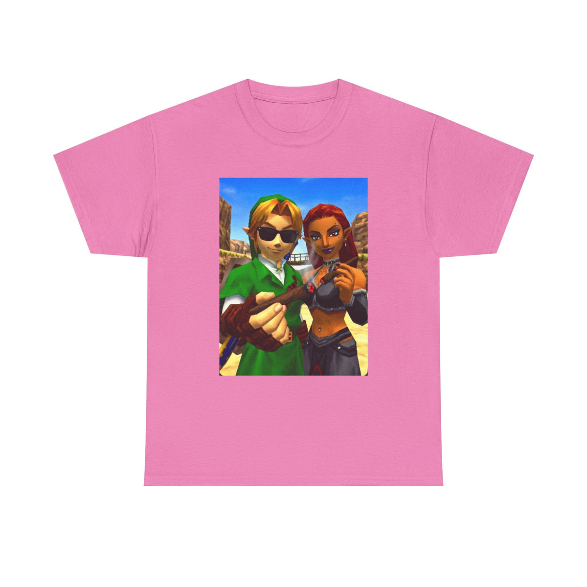 Link And Gerudo Blazing Out West Tee