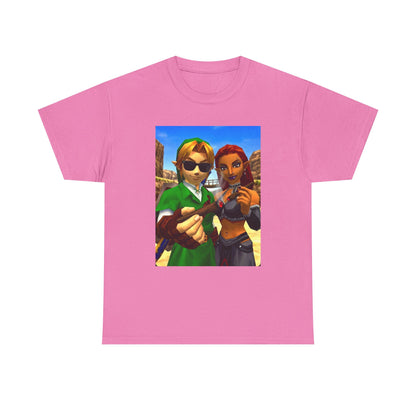 Link And Gerudo Blazing Out West Tee