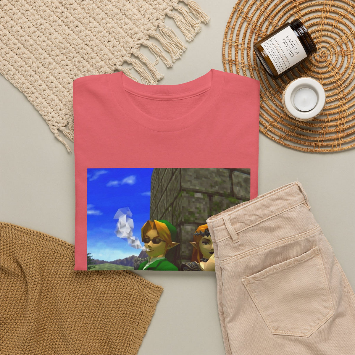 Link And Zelda Smoke Blunts Tee