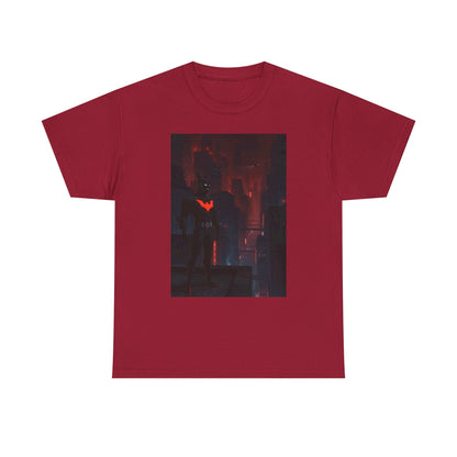Cyberpunk Bat Hero In Neon City Tee