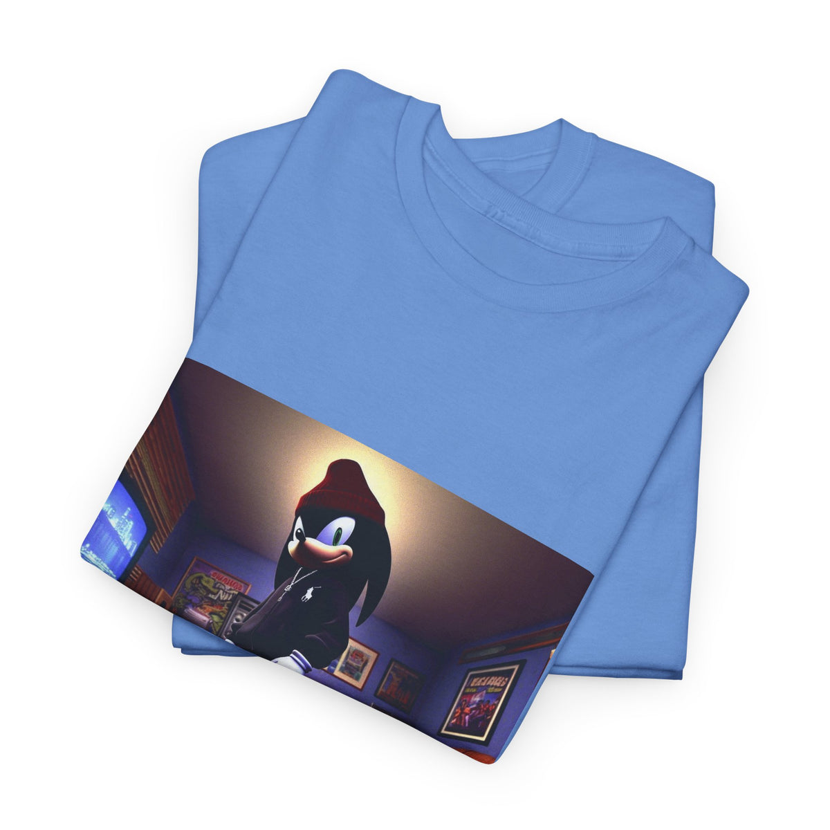 Edgy Hedgehog In Streetwear Drip Tee