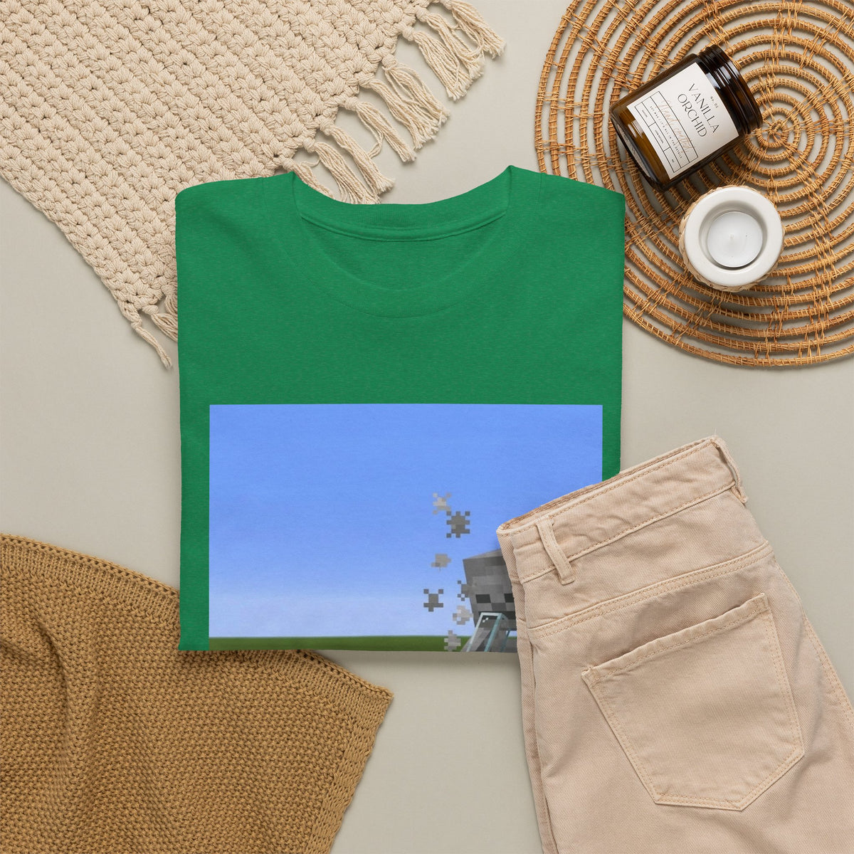 Minecraft Skeleton Taking A Hit Tee