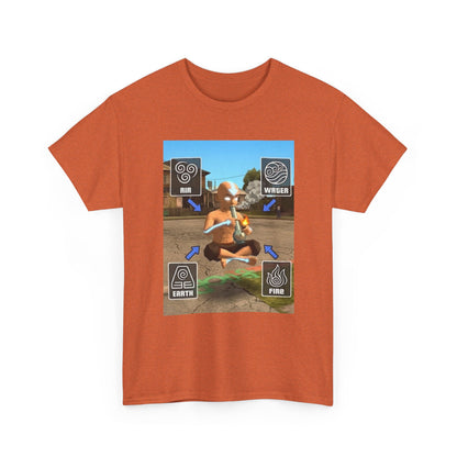 Avatar Character Floating While Smoking Bong Tee