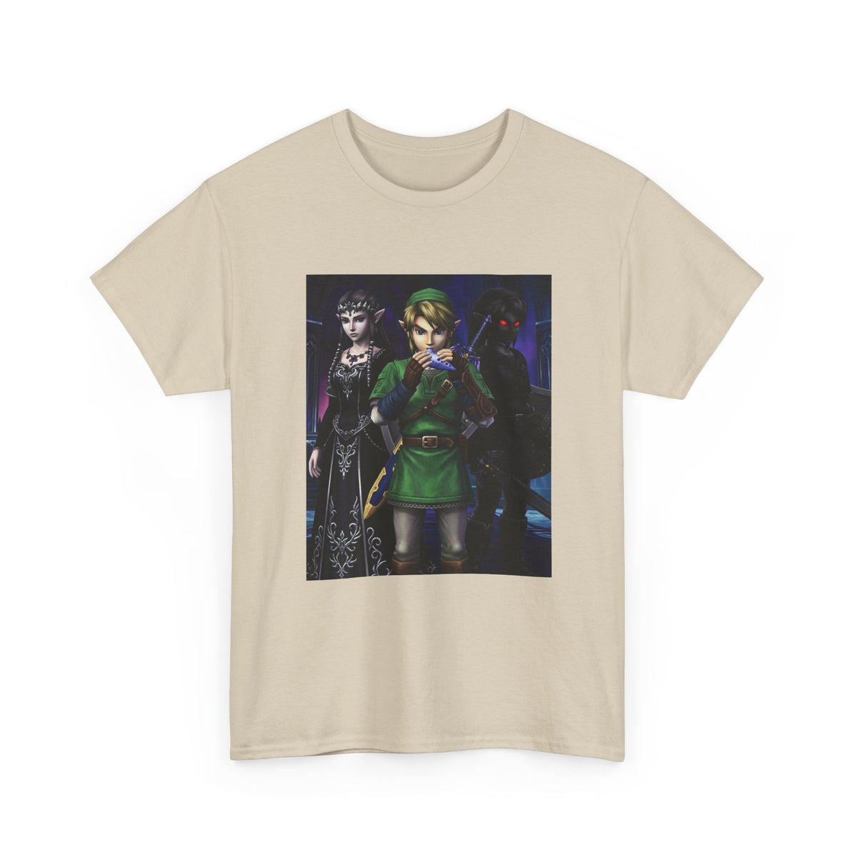 Link Playing Ocarina With Dark Companions Tee