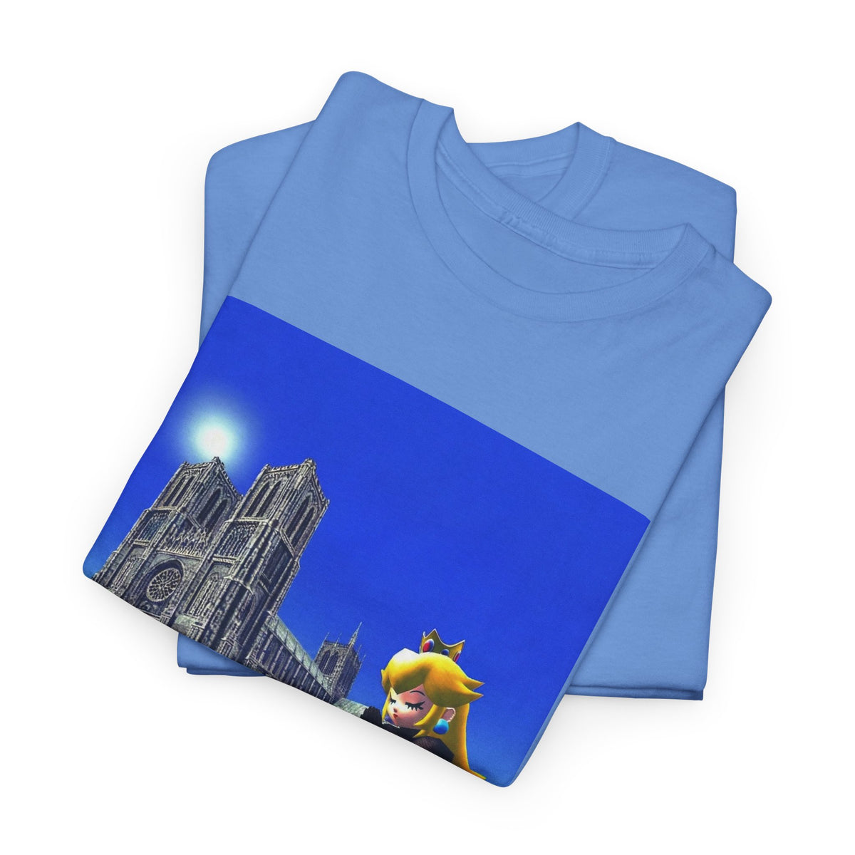 Gothic Princess Peach Praying At Notre Dame