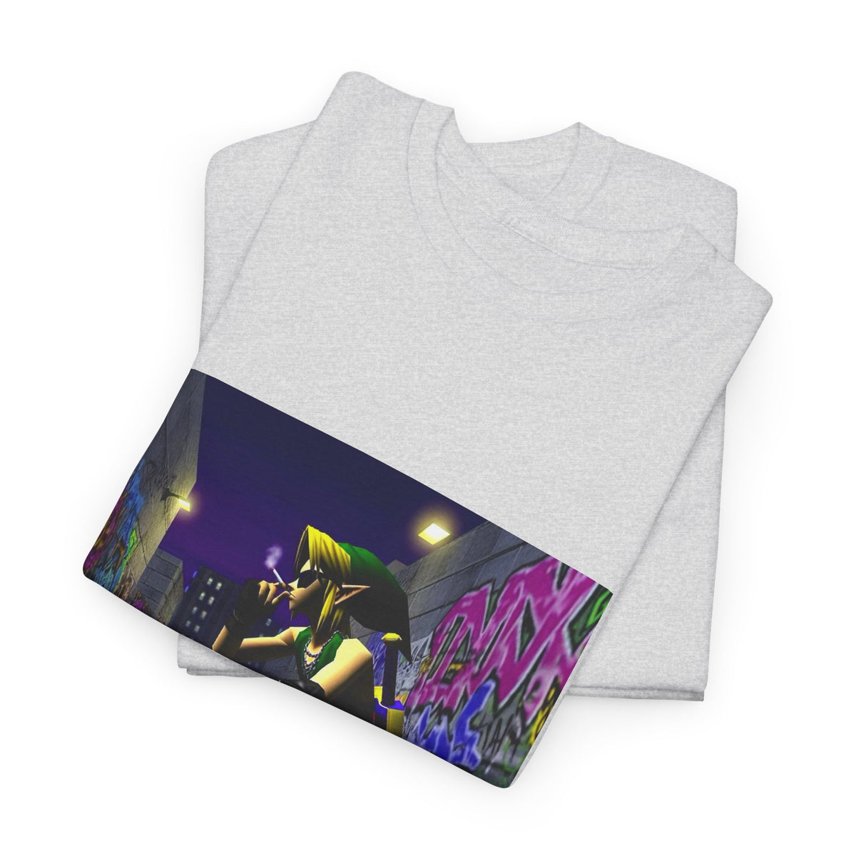 Edgy Link Smoking In Alley Tee