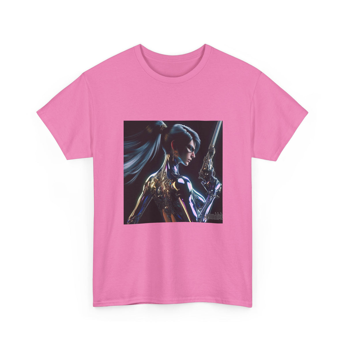 Chrome Huntress With Illuminated Weapon Tee