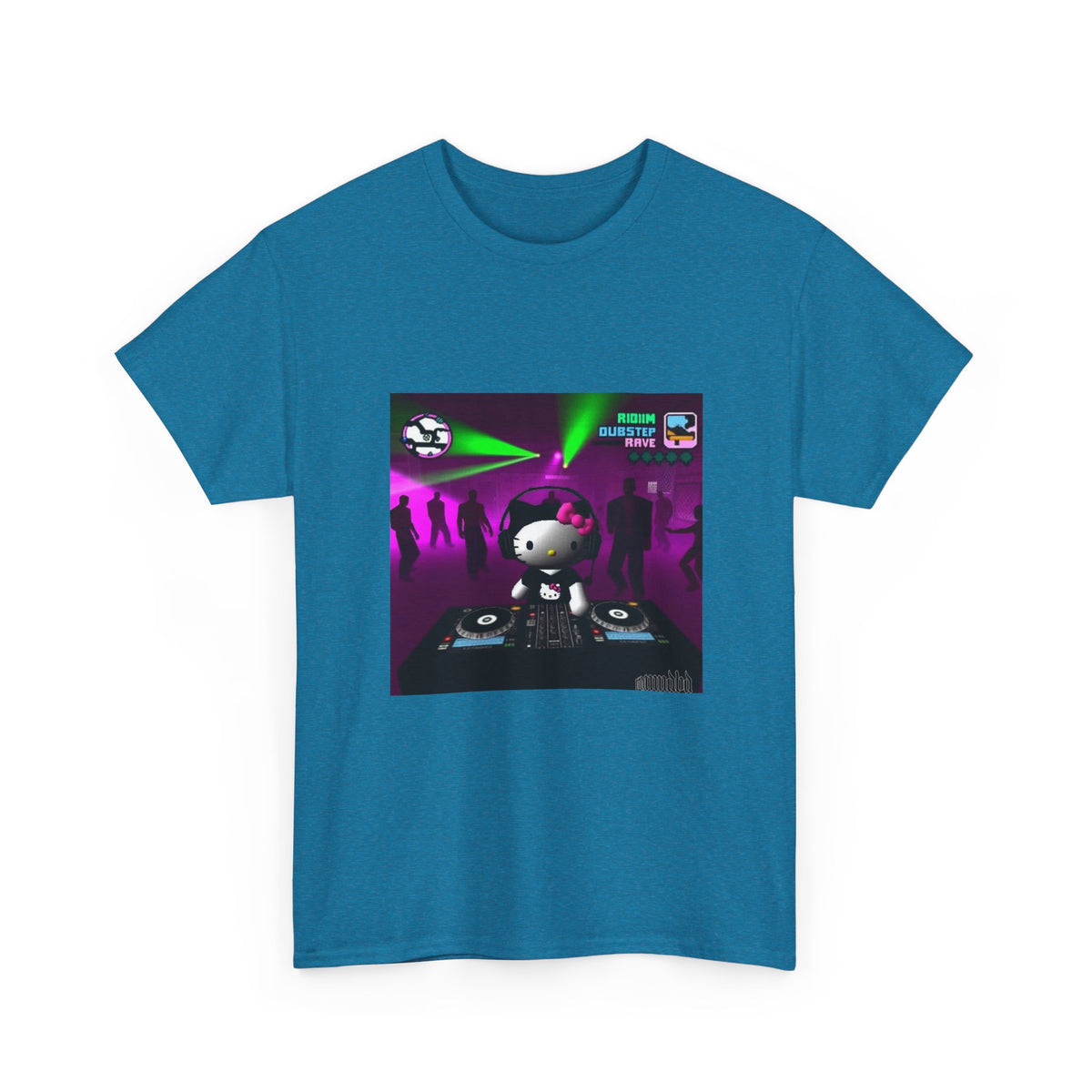 Hello Kitty DJing Dubstep Rave Tee