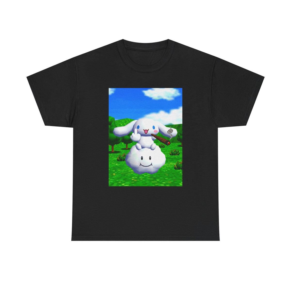 Cinnamoroll Bunny Flipping The Bird Tee
