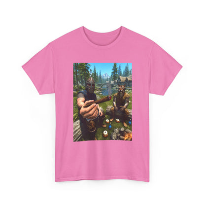 Dragonborn Khajiit Blazing In Skyrim Tee