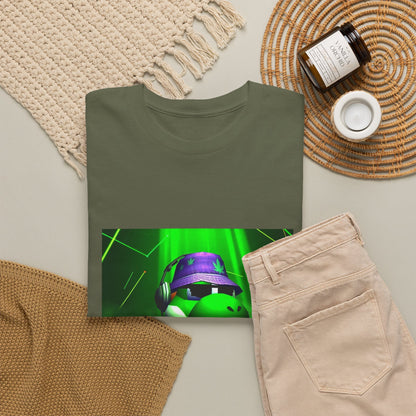 Yoshi DJing With Cannabis Bucket Hat Tee