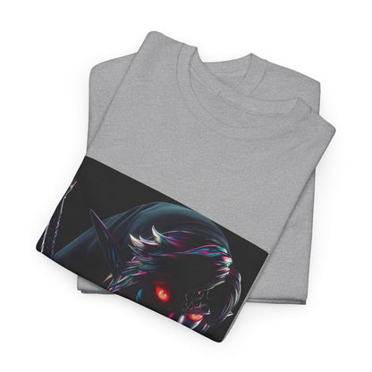 Chrome Dark Elf With Glowing Eyes Tee