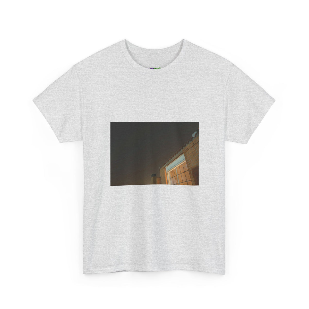 Neon Leaf Whisper Graphic Tee