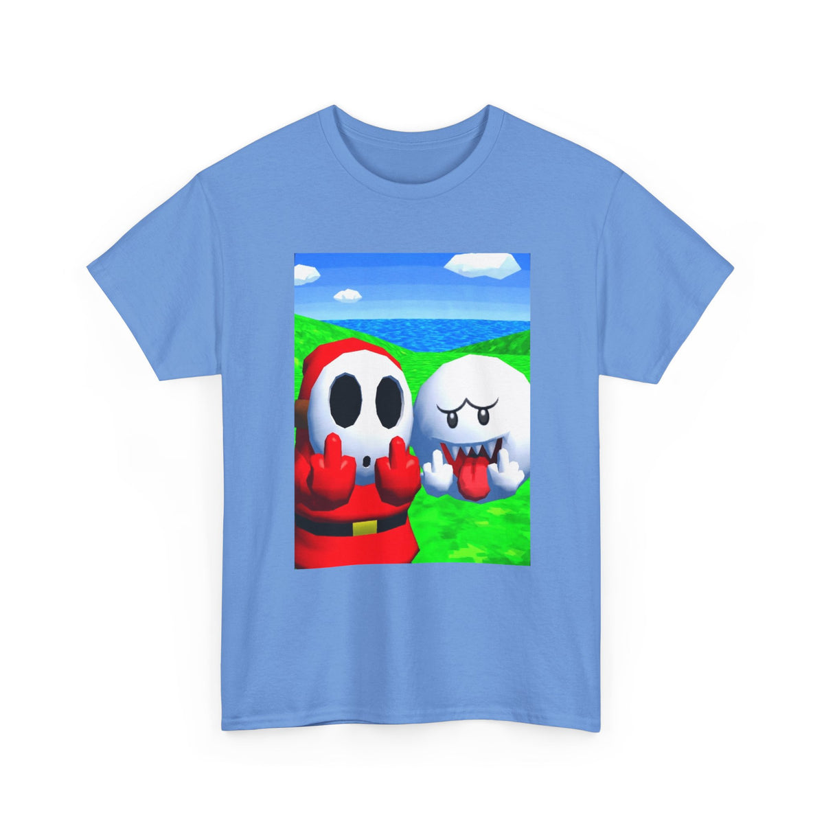 Shy Guy And Boo Flipping Off Tee (Design 5)