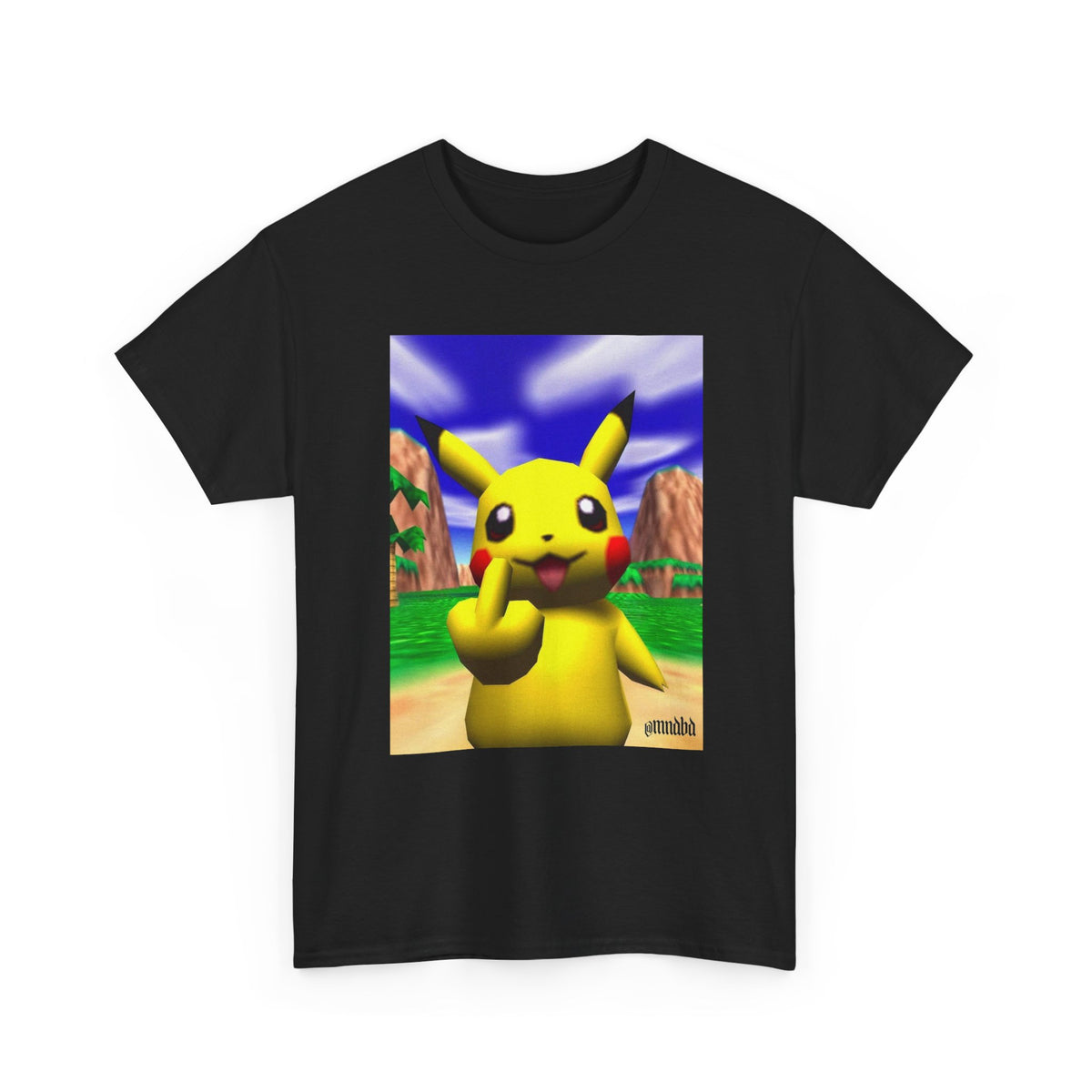 Pikachu Giving The Finger On An N64 Island