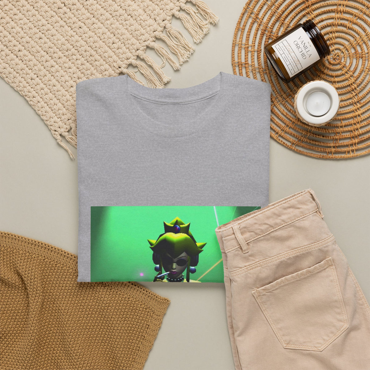 Princess Peach DJing And Smoking Tee