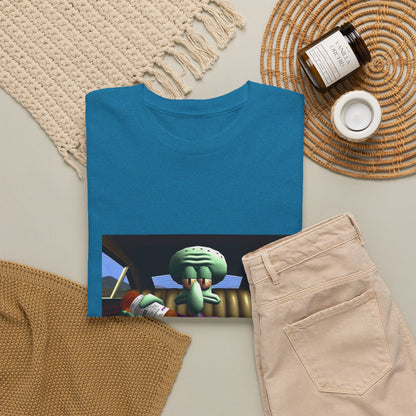 Squidward Pouring Lean In Car Tee