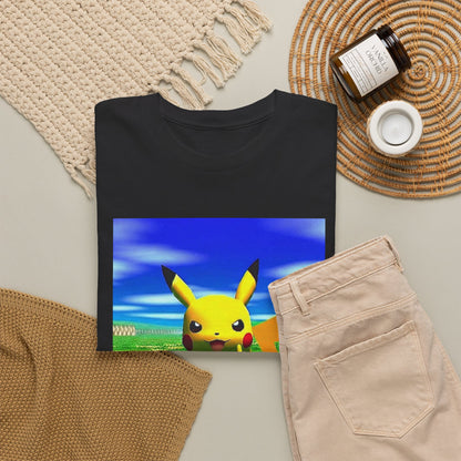 Pikachu Giving The Finger On A Bench