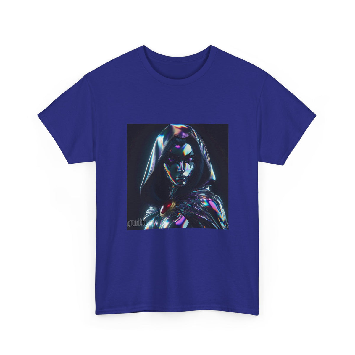 Holographic Raven Sorceress Shimmers Mysteriously