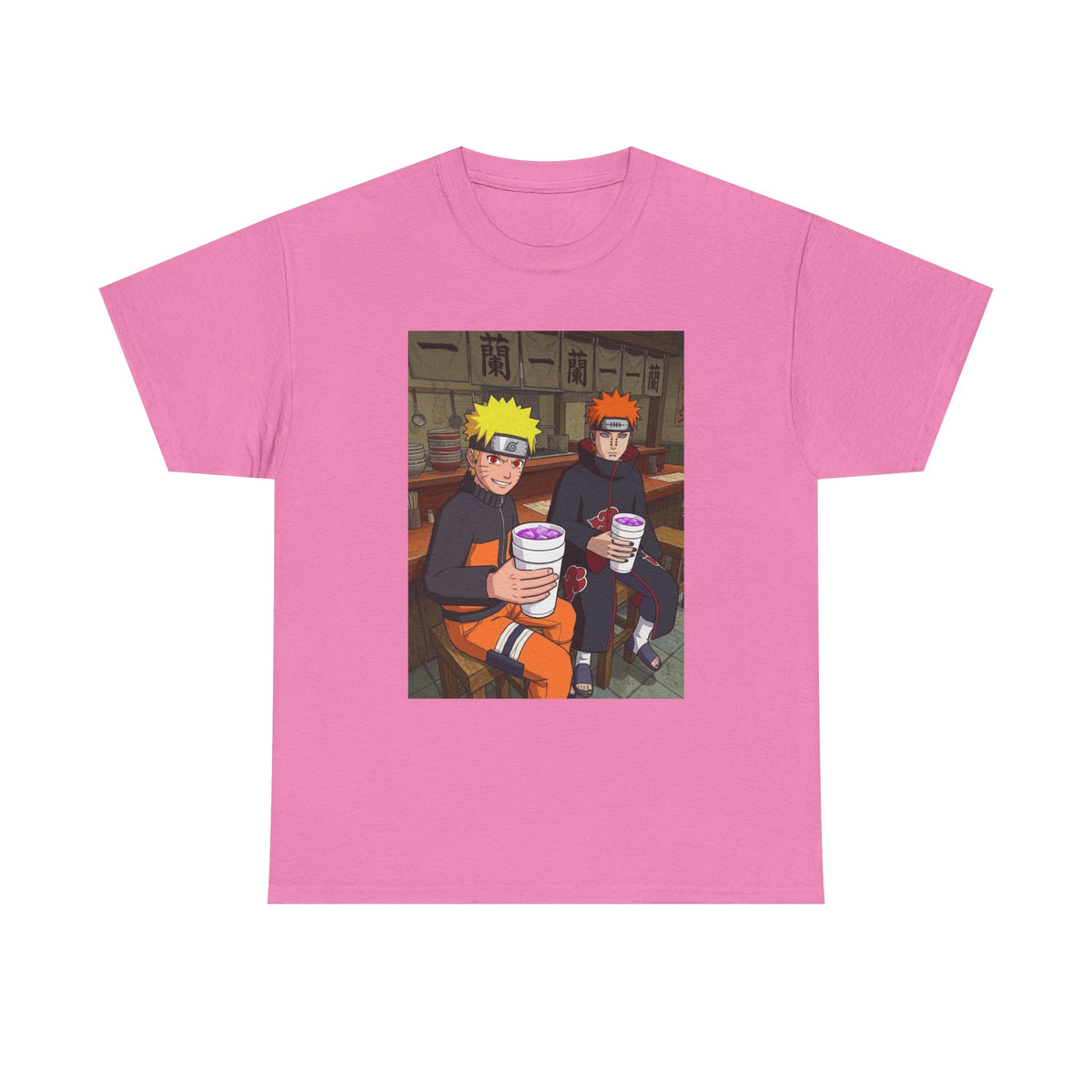 Naruto And Pain Sipping Lean Tee