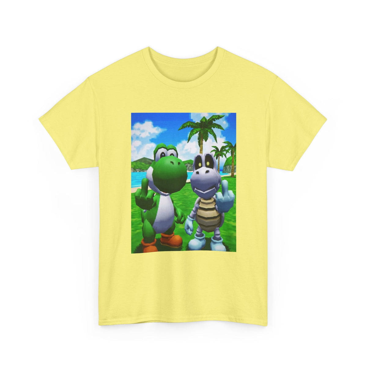 Yoshi and Dry Bones Flipping Off (Design 4)