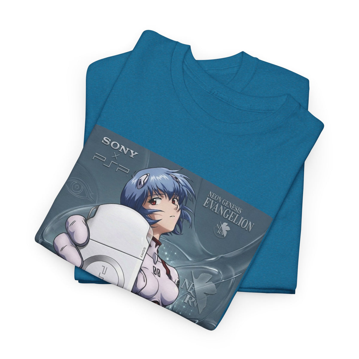 Rei Ayanami Holds PSP Collaboration Tee