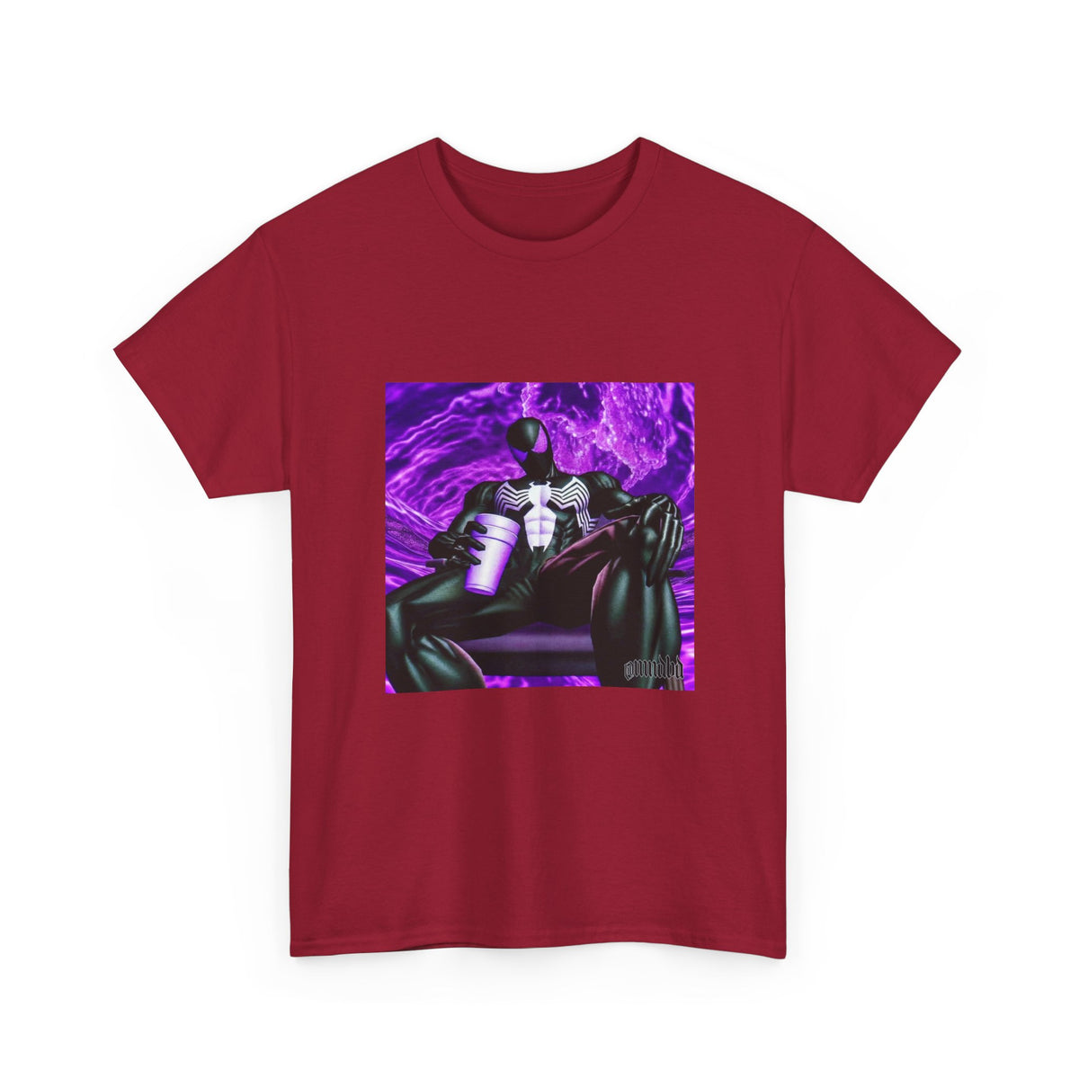 Symbiote Spider-Man Chilling with Lean Tee