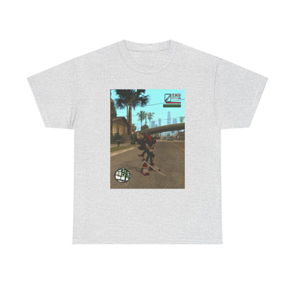 Shadow The Hedgehog Katana Wielding in Grove Street Tee