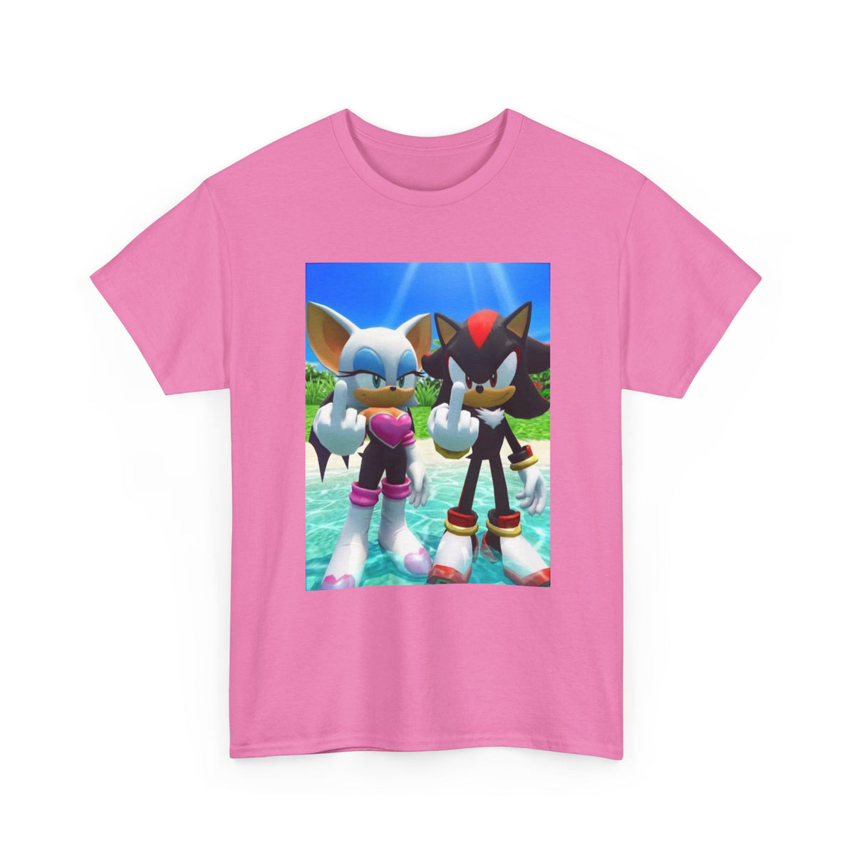 Rouge And Shadow Flipping The Bird Tee (Design 4)