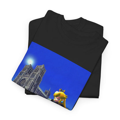 Gothic Princess Peach Praying At Notre Dame