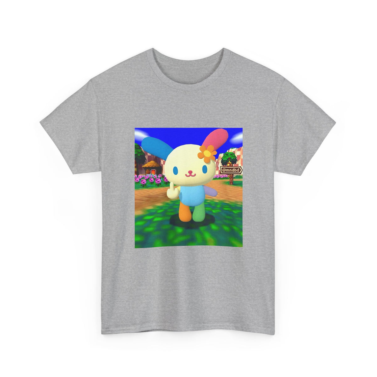 Cute Bunny Giving The Finger Tee