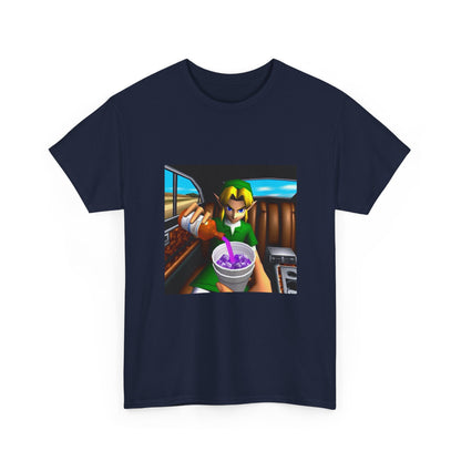 N64 Link Pouring Purple Lean Tee