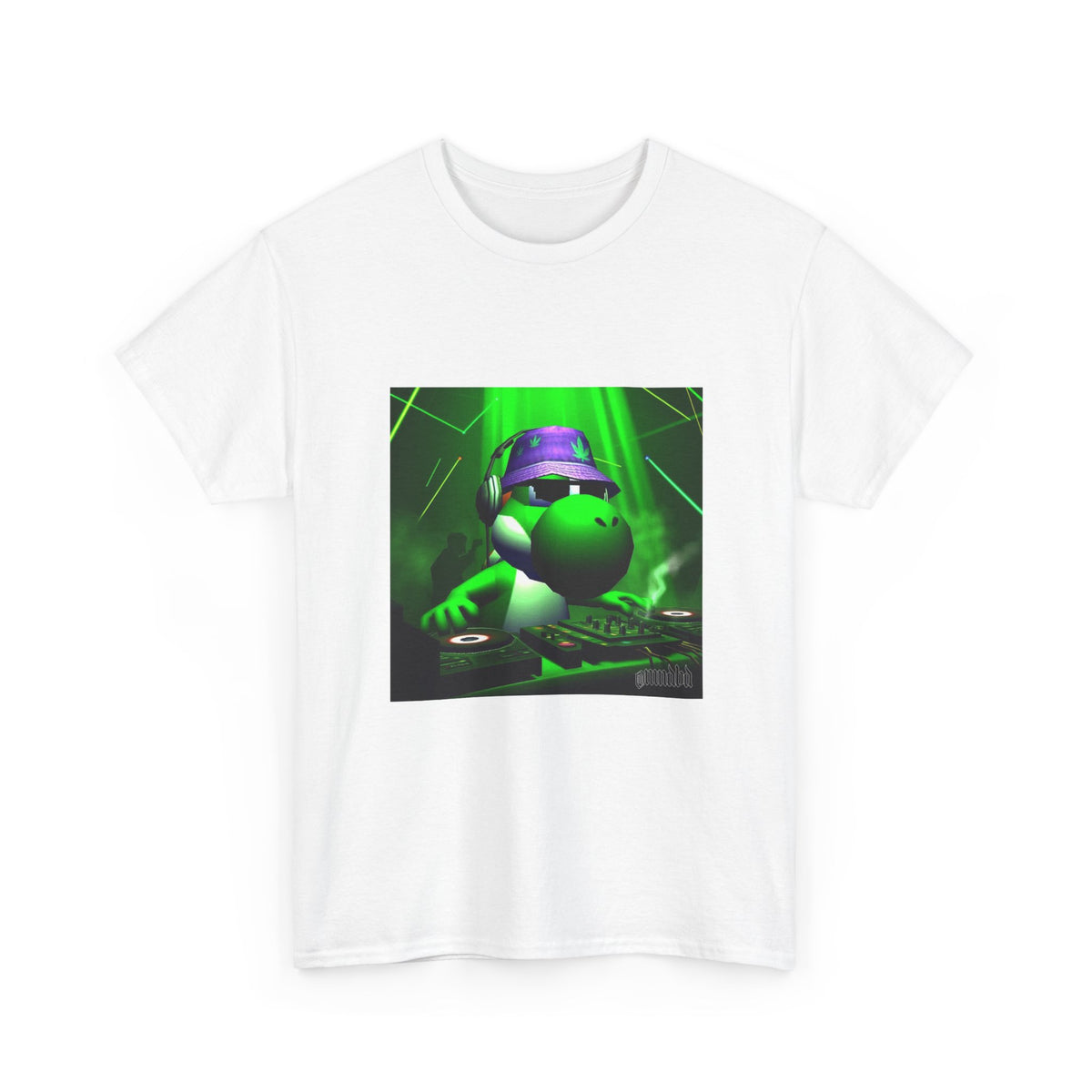 Yoshi DJing With Cannabis Bucket Hat Tee
