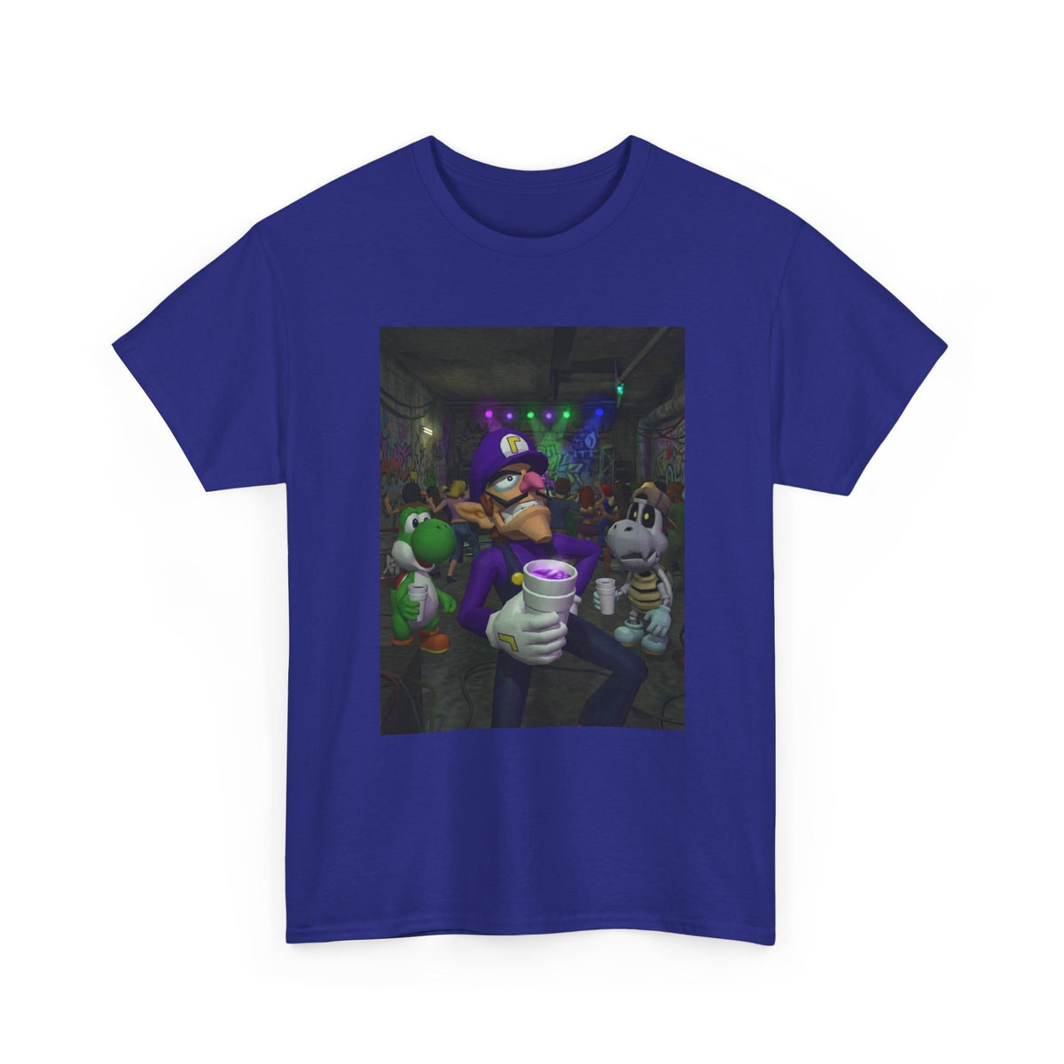 Waluigi, Yoshi, And Dry Bones Clubbin' Tee