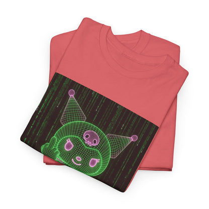 Kuromi Matrix Glitch Skateboard Flip Tee