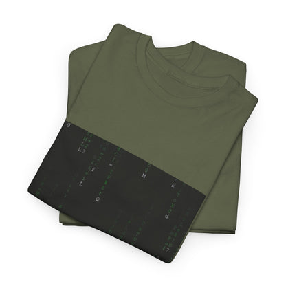 Neon Figure In Cyber Shower Tee