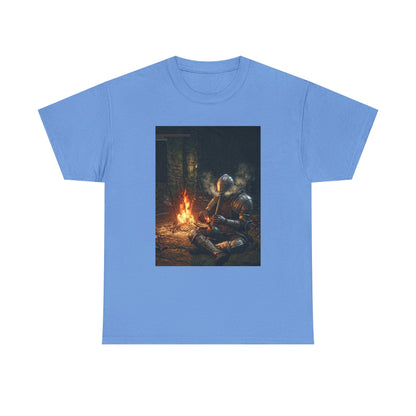 Armored Knight Smoking Bong By Bonfire