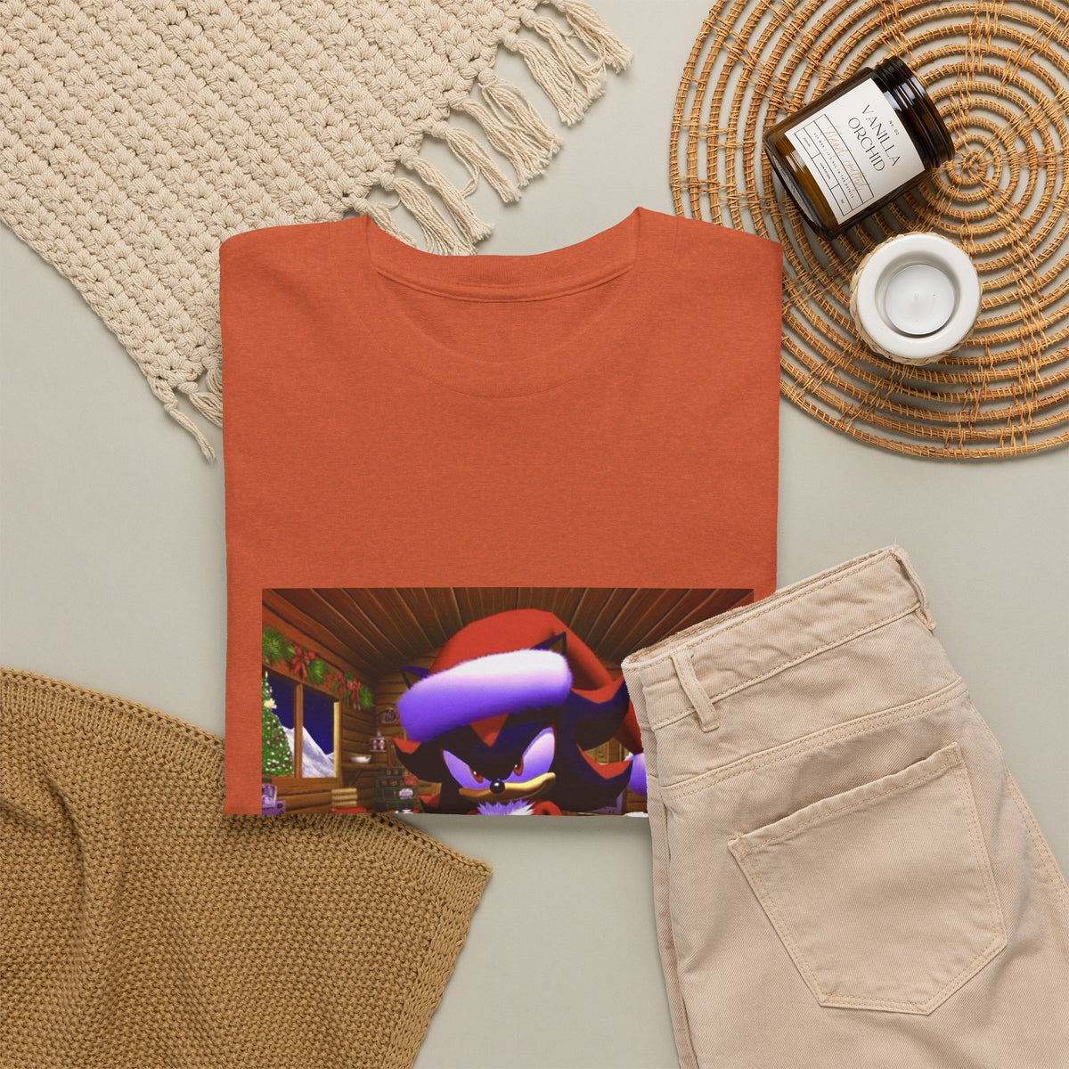 Shadow The Hedgehog Christmas Chill Tee