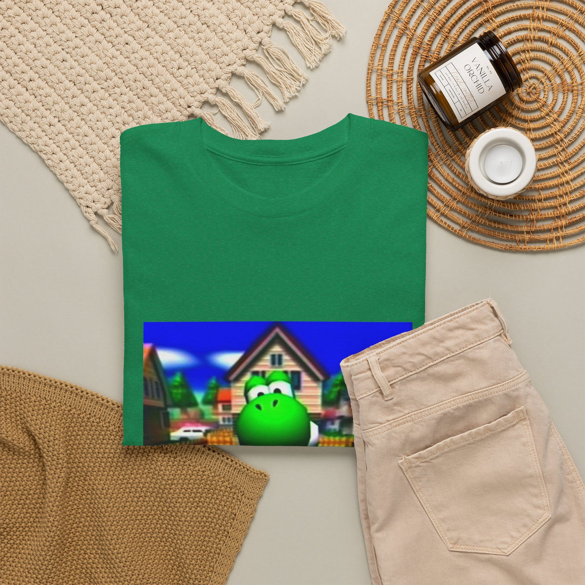 Yoshi Giving The Finger In Neighborhood Tee