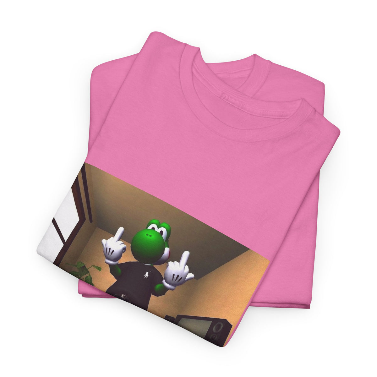 Yoshi Flipping Off In The Living Room Tee