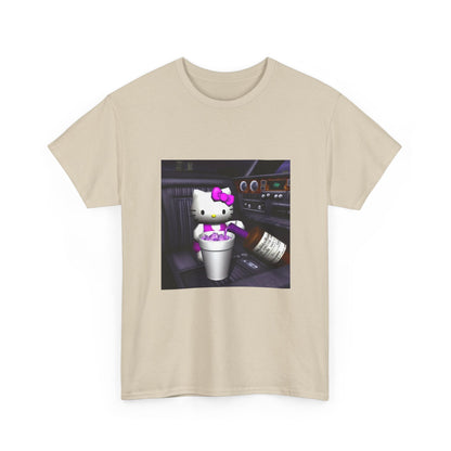 Kitty Pouring Purple Drank In Car Tee