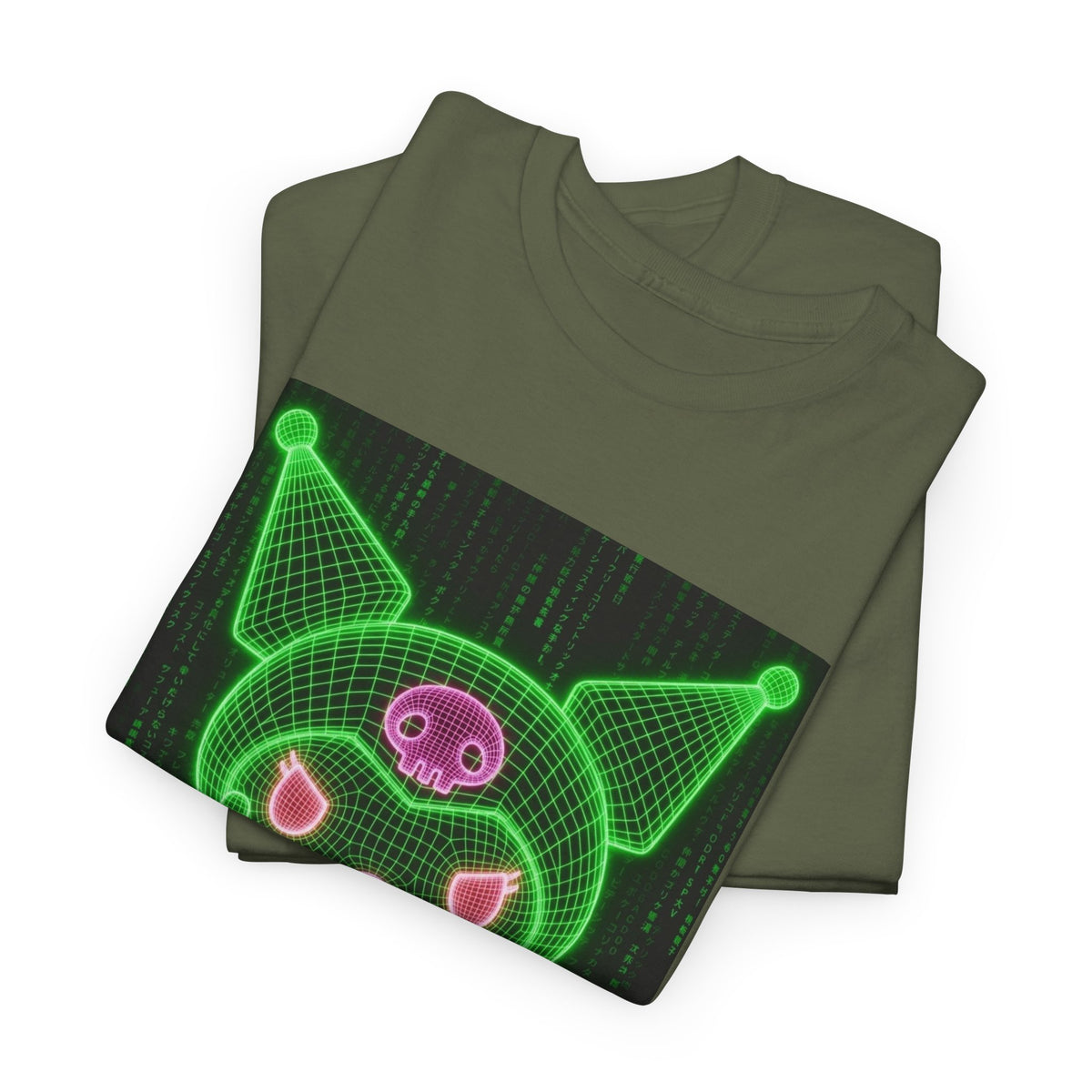 Kuromi Flipping The Bird Matrix Tee