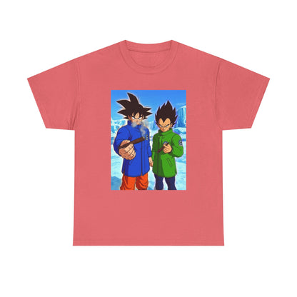 Goku and Vegeta Smoking in the Snow Tee