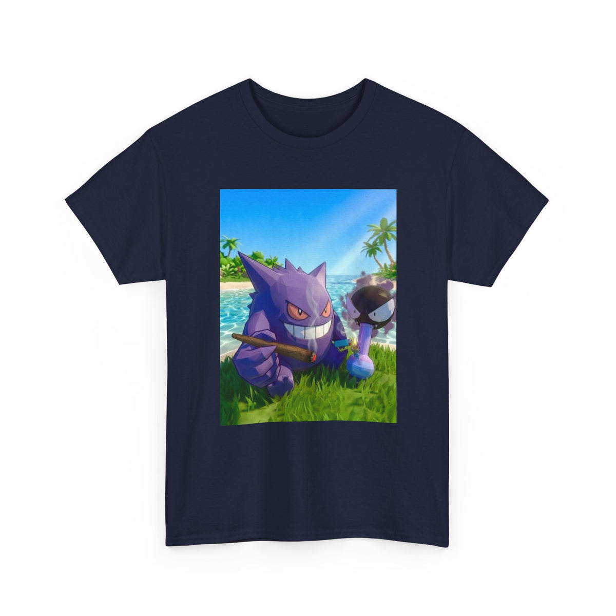 Gengar And Gastly Chilling On Beach Tee